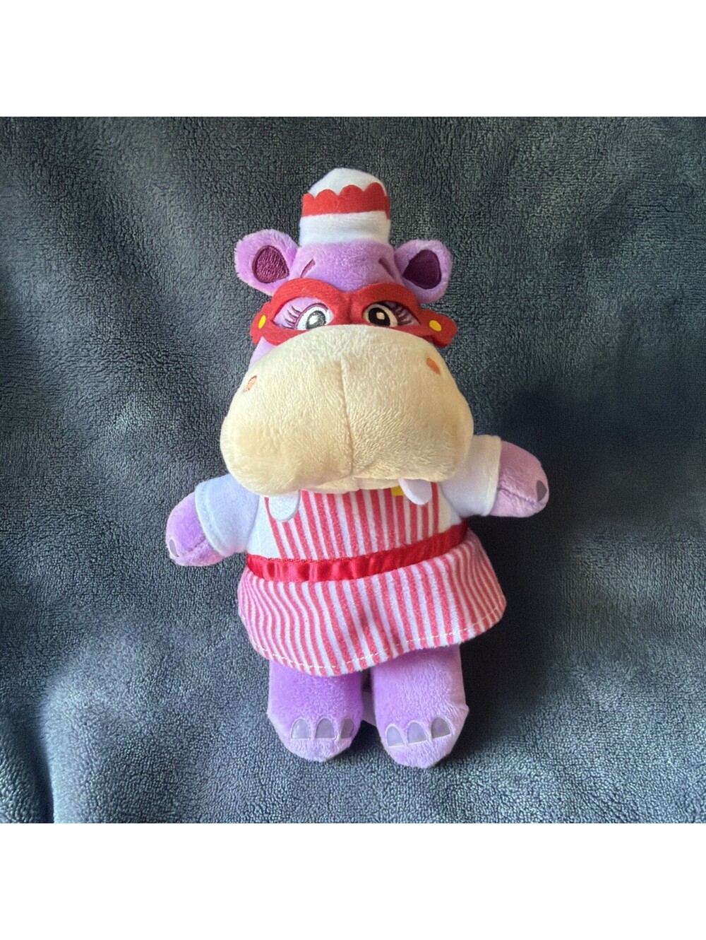 Disney Collection Doc McStuffin Hallie Hippo Purple Soft Toy Plush 8”